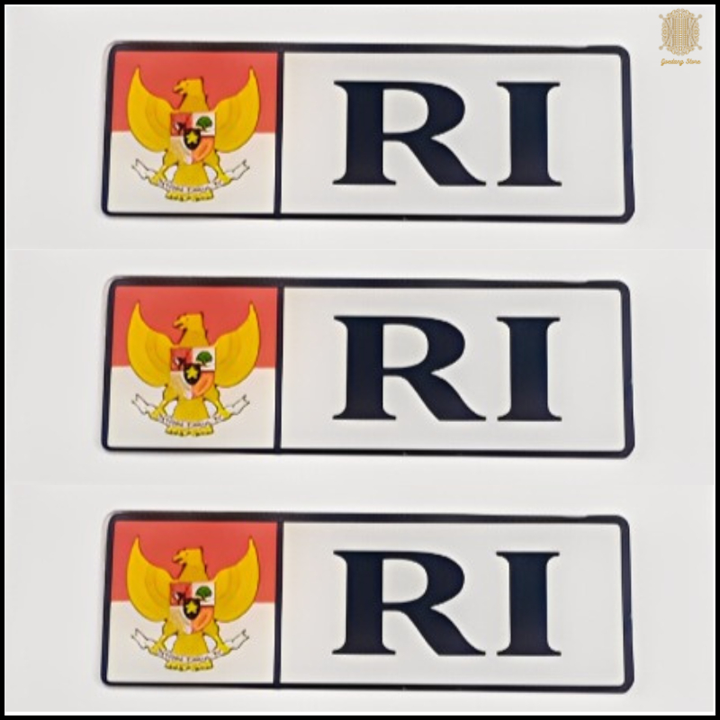 Emblem Timbul LOGO Bendera Indonesia RI Garuda NKRI