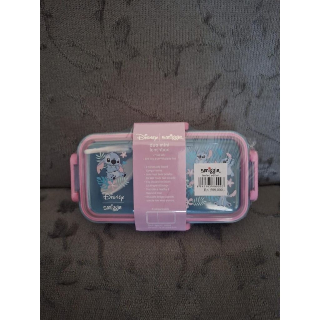 Lunch box mini smiggle stich ORI