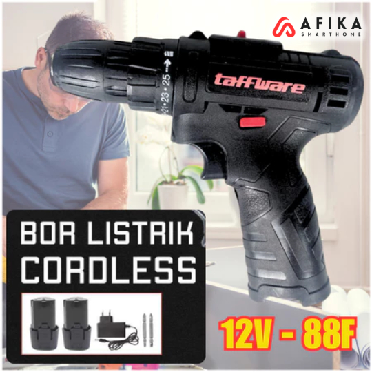 Bor Listrik Cordless Lithium Battery Rechargeable 12V