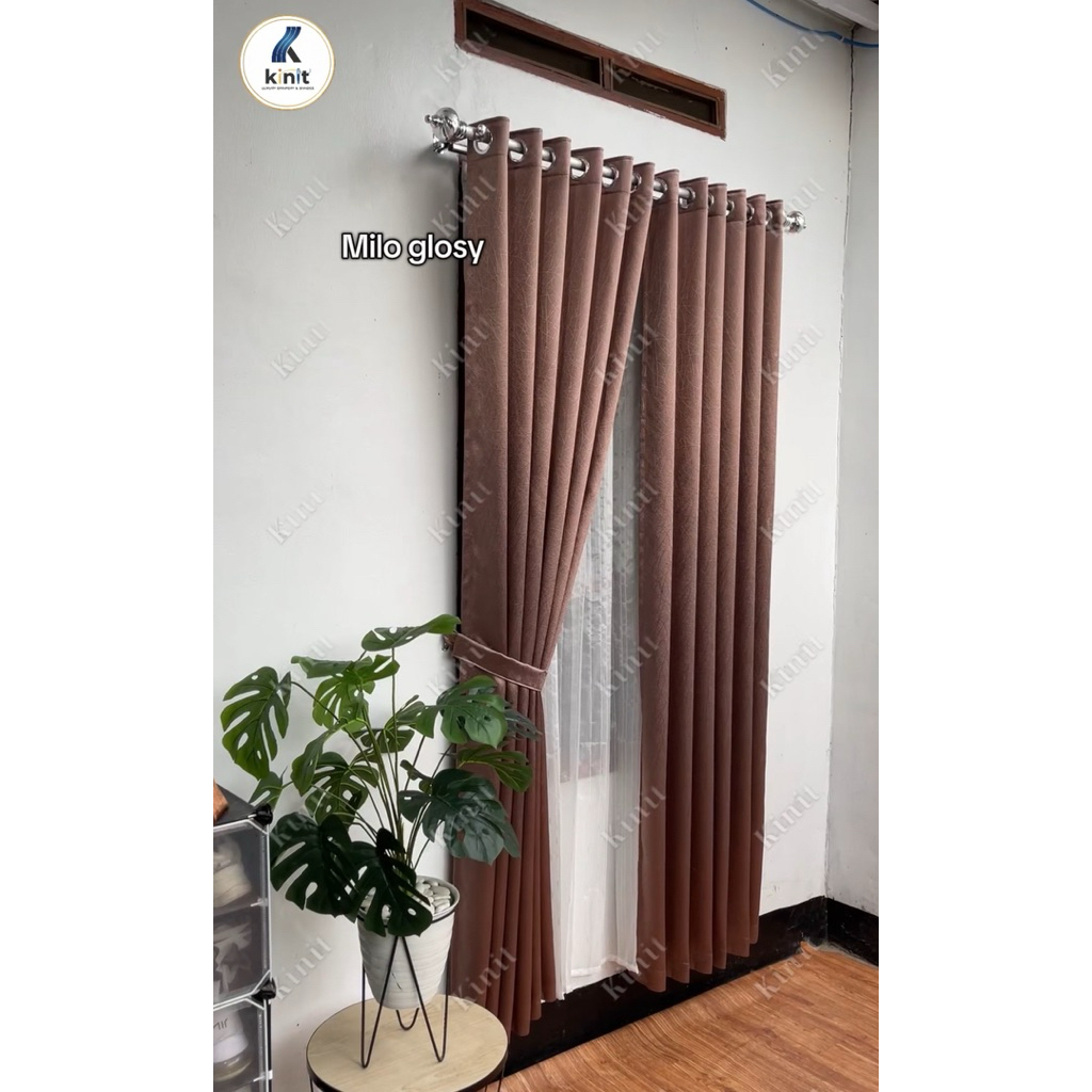 Gorden blackout premium glosy minimalis, gorden mewah elegan. gorden jendela gorden pintu