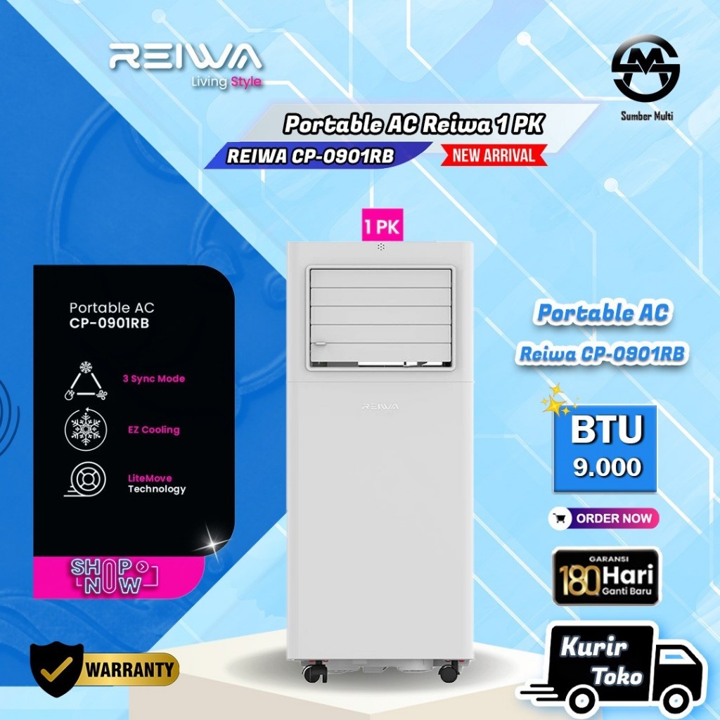 AC PORTABLE REIWA AC MURAH TANPA PIPA REIWA PORTABLE 1PK AC PORTABLE 1PK