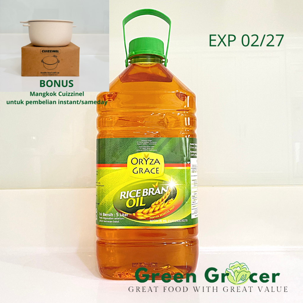 ORYZA GRACE Rice Bran Oil 5 L / Minyak Goreng Beras bekatul 5 Litre