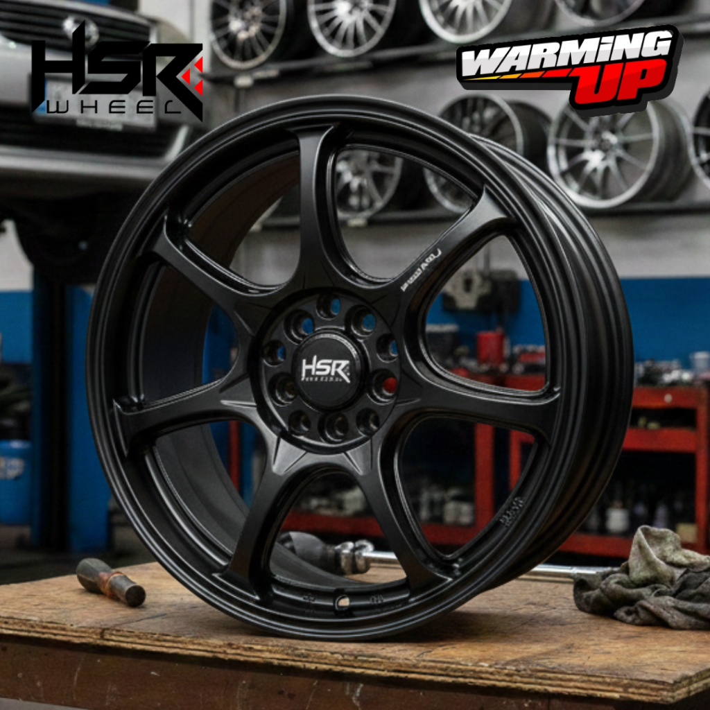 Velg Mobil Ring 17 HSR Civic CRV HRV R17 ARU TC10 HSR R17 Lebar 7 H10X100-114,3 ET42 RADIANT BLACK