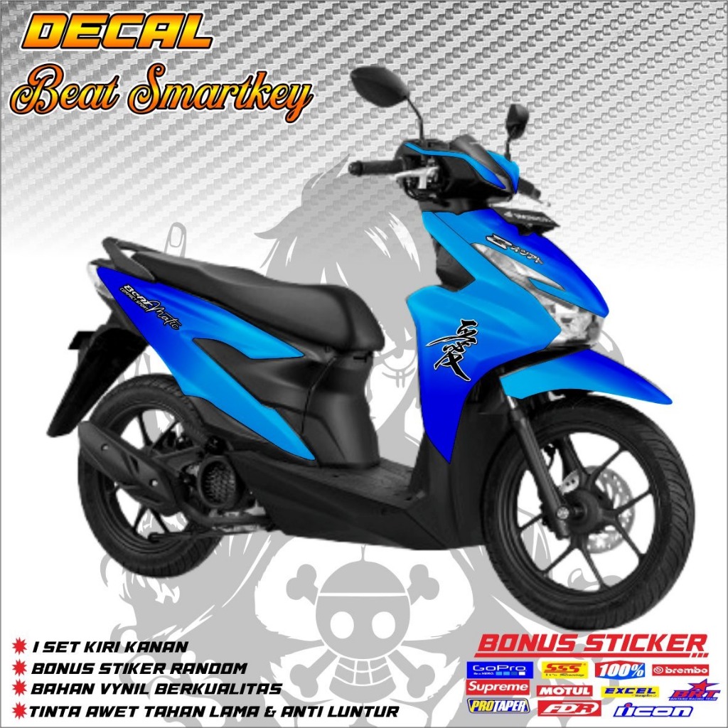 STIKER DECAL FULL BODY MOTOR BEAT DELUXE GEN2 2024 2025 / STICKER FULL BLOCK / STOCK DECALS