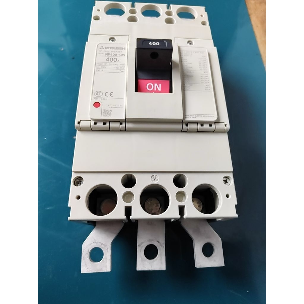 MCCB 400amper MITSUBISHI NF 400-CW 400A MULUS ORIGINAL