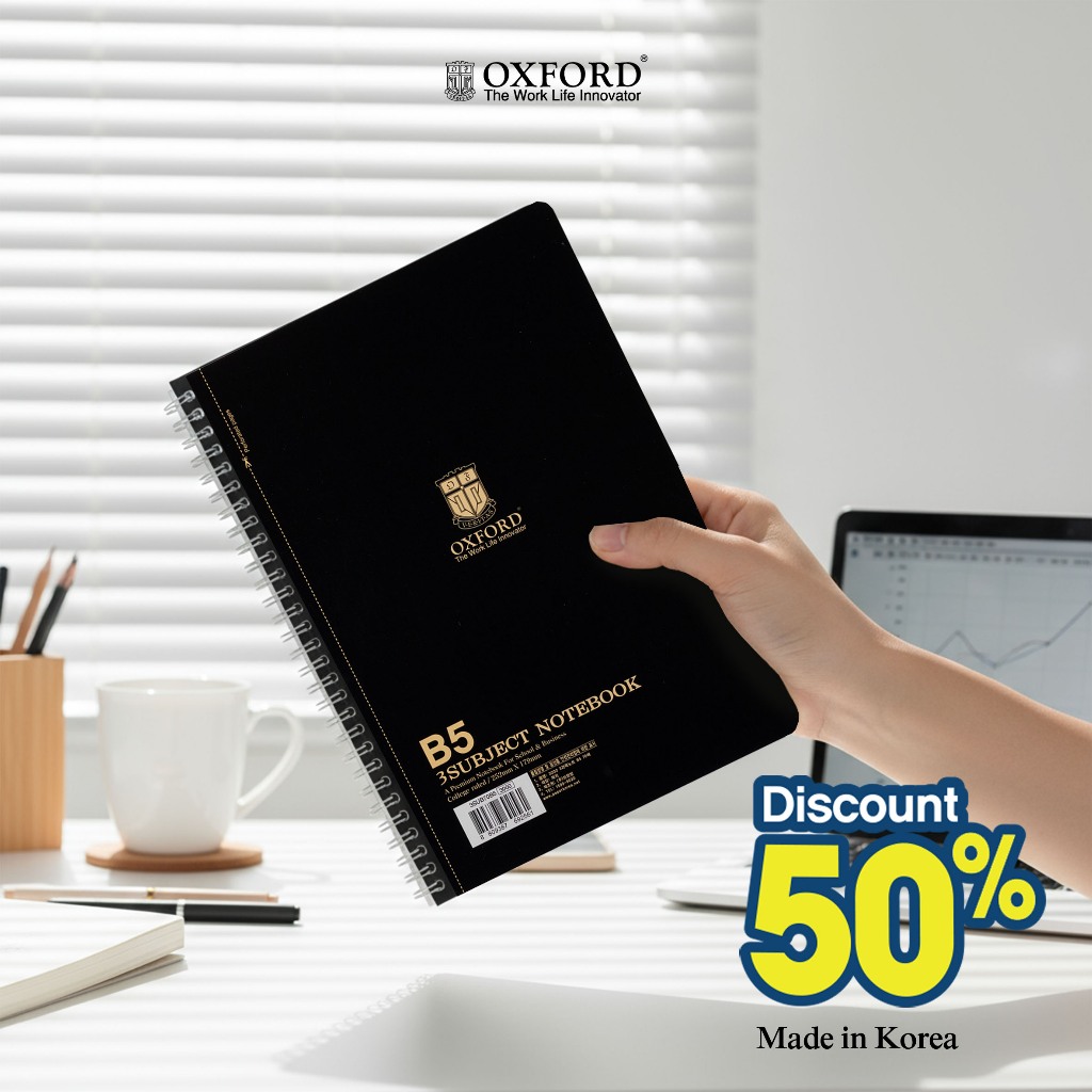 Oxford Notebook Spiral B5 - Subject Notebook 70S