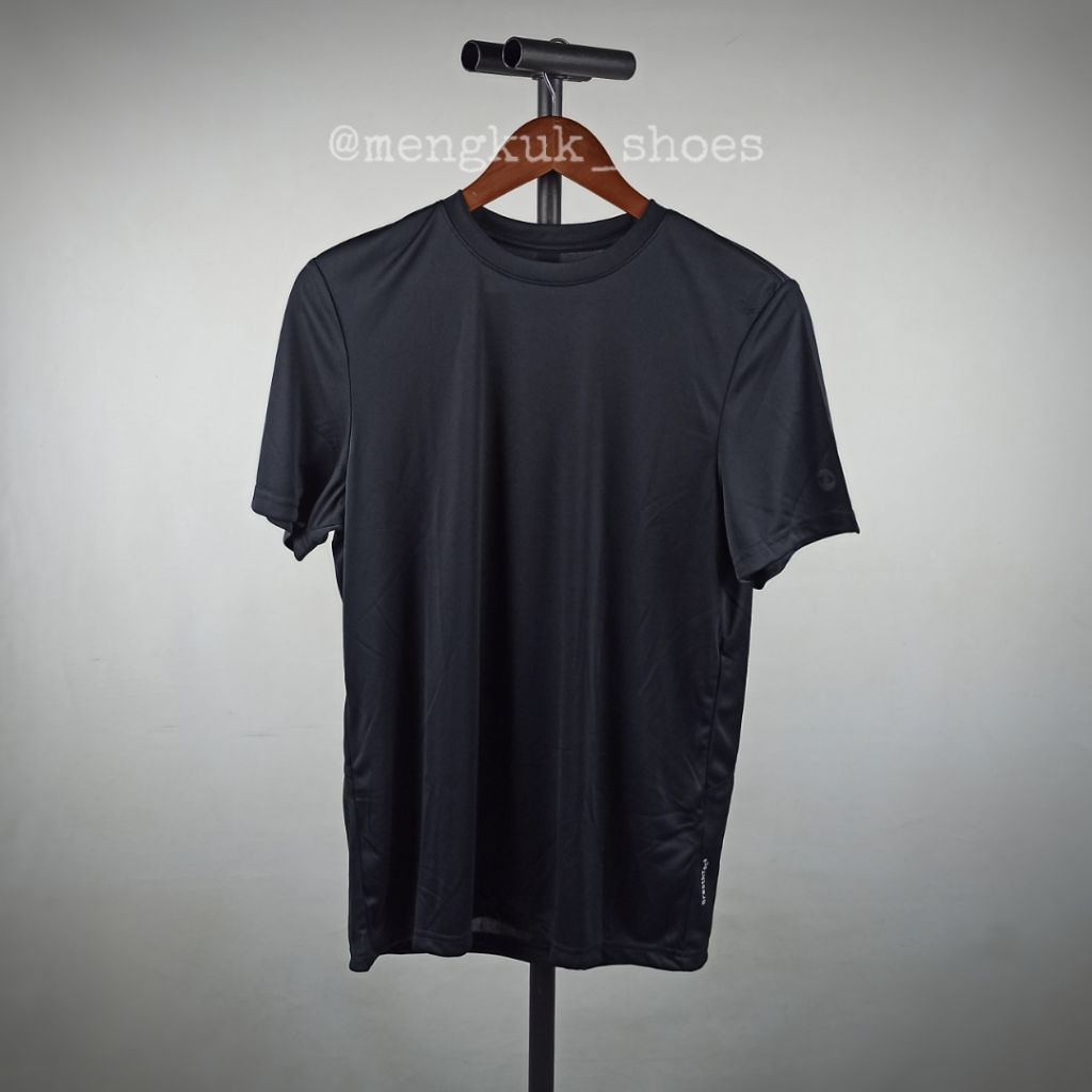 Kaos Run Astec IT Tshirt BLACK size M Original - KAOS RUNNING TENNIS BADMINTON PADEL LARI POLIESTER 