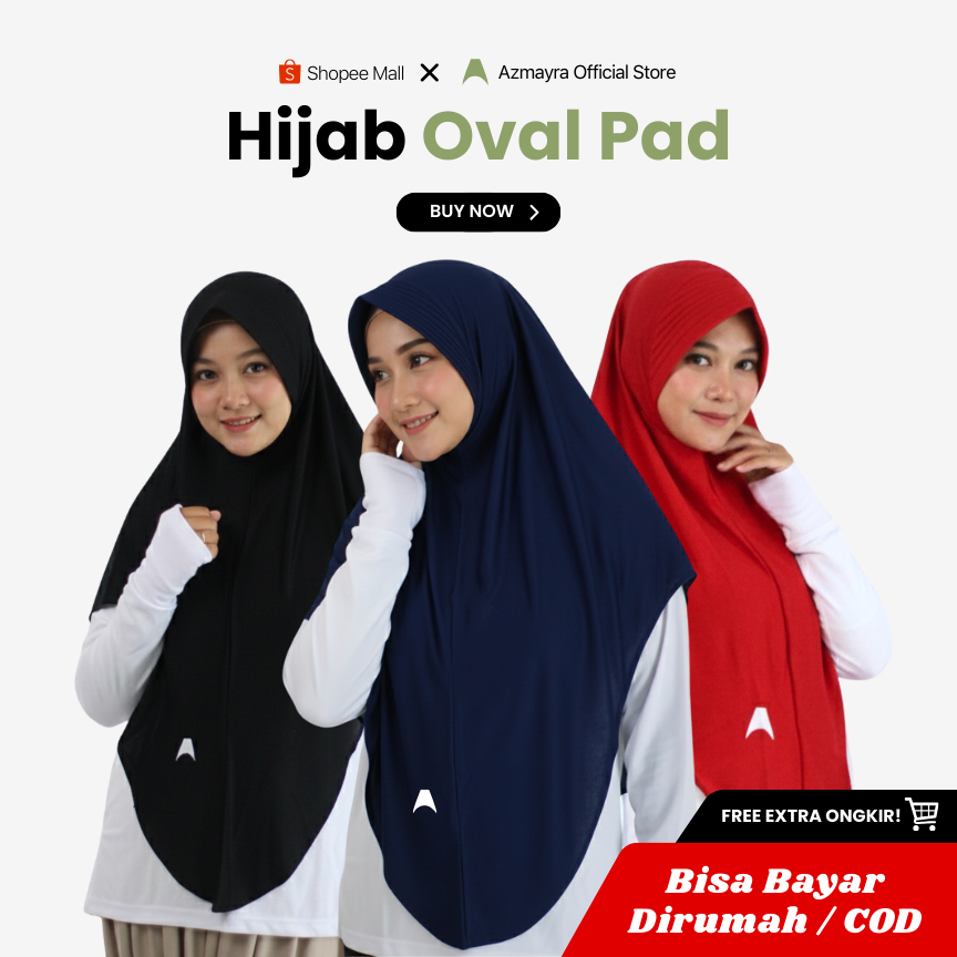 AZMAYRA Hijab Oval / Hijab Sport / Hijab Daily