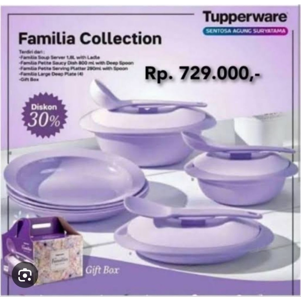 Familia serving collection  ori(dus sobek ujung2nya)