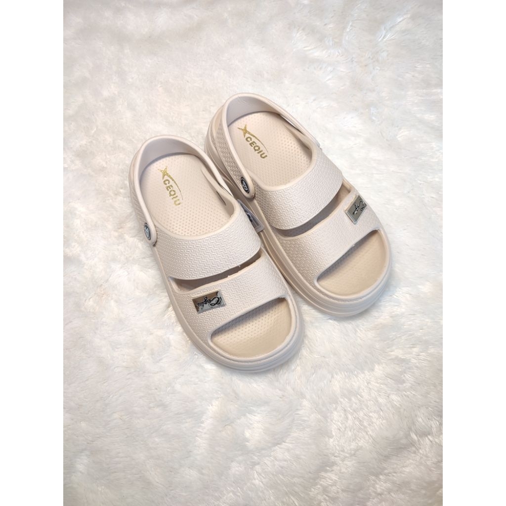 SANDAL WEDGES - CEQIU || SANDAL JELLY || SANDAL HAK TINGGI || SANDAL WEDGES