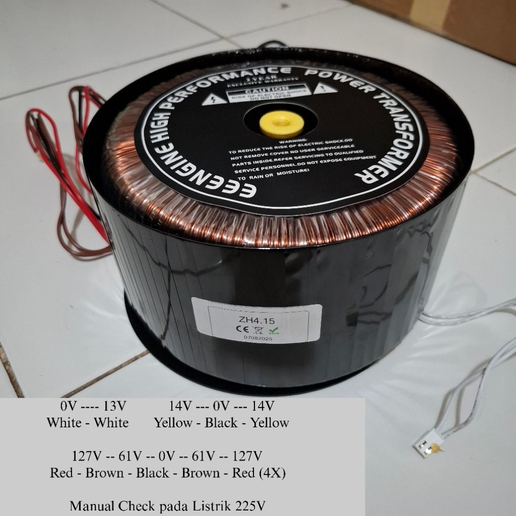 TRAVO Toroid Copotan Power 4 Channel BU Klas H