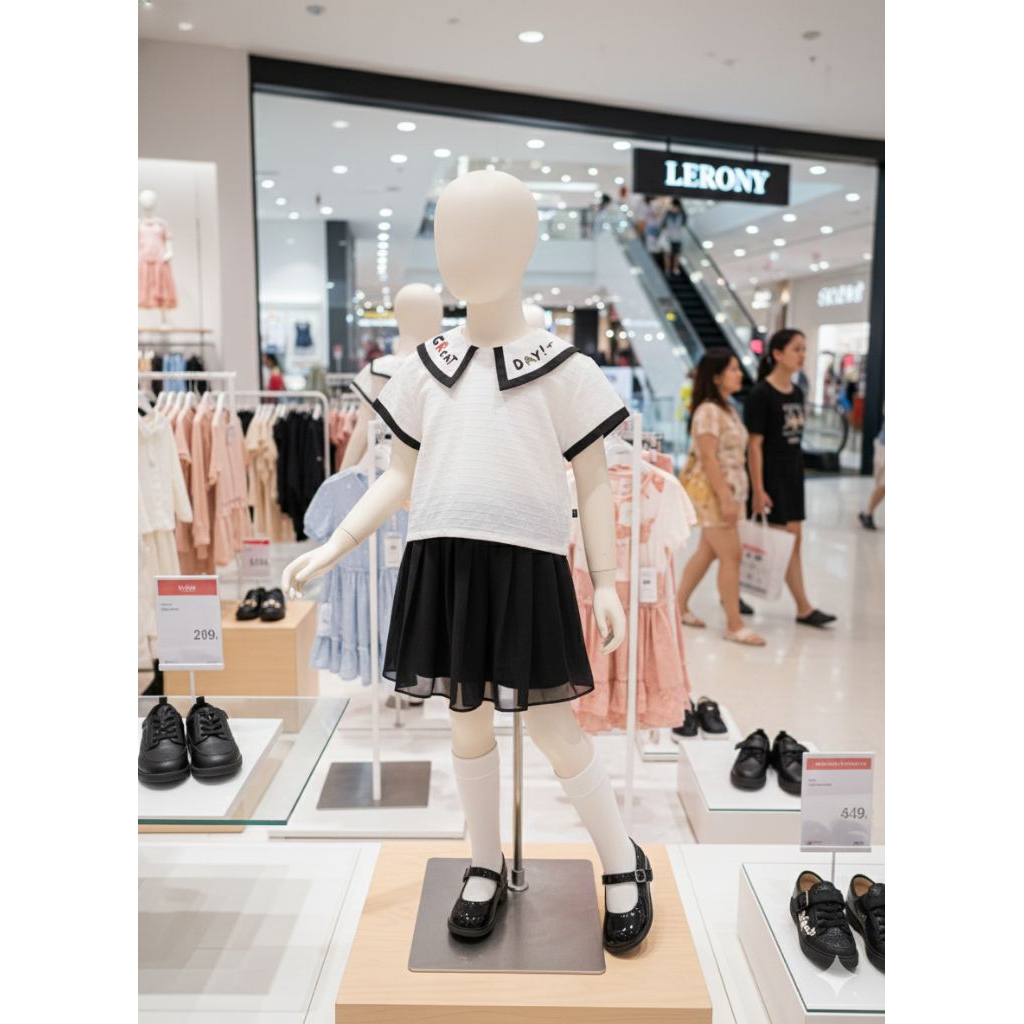 Set Baju dan rok Korean style anak perempuan