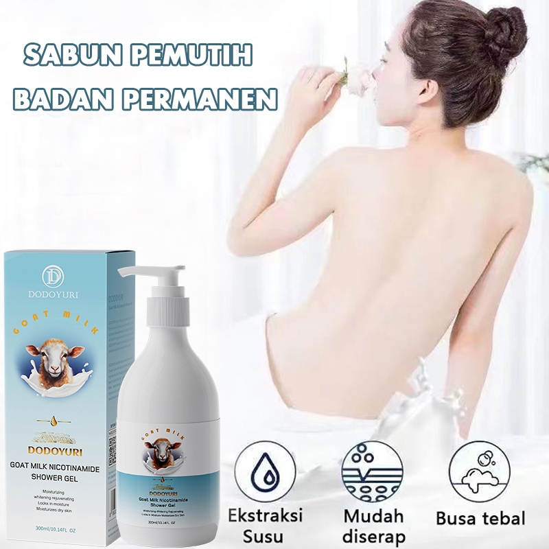Sabun pemutih badan permanen pemutih kulit seluruh tubuh sabun mandi cair wangi tahan lama 300ML sab