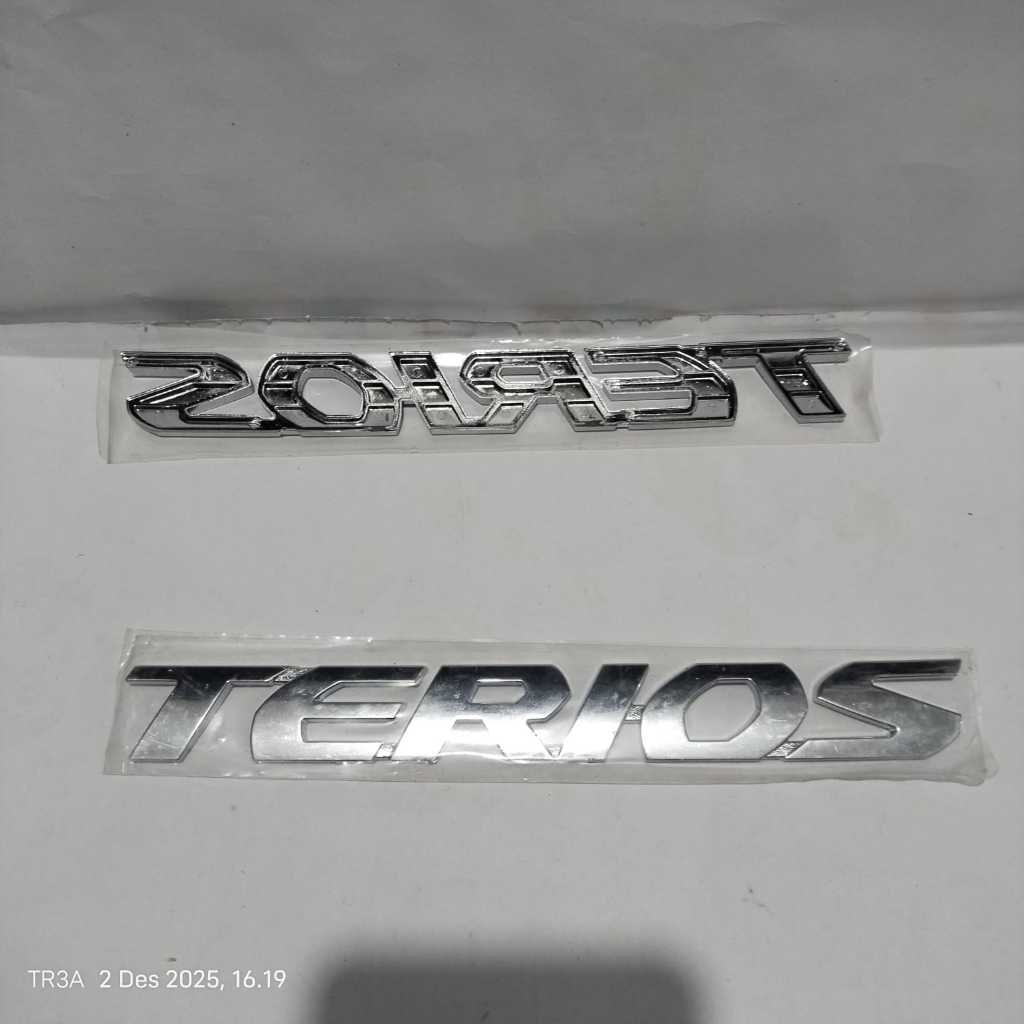 Emblem TERIOS Engine Hood terios / logo kap Mesin All New Terios