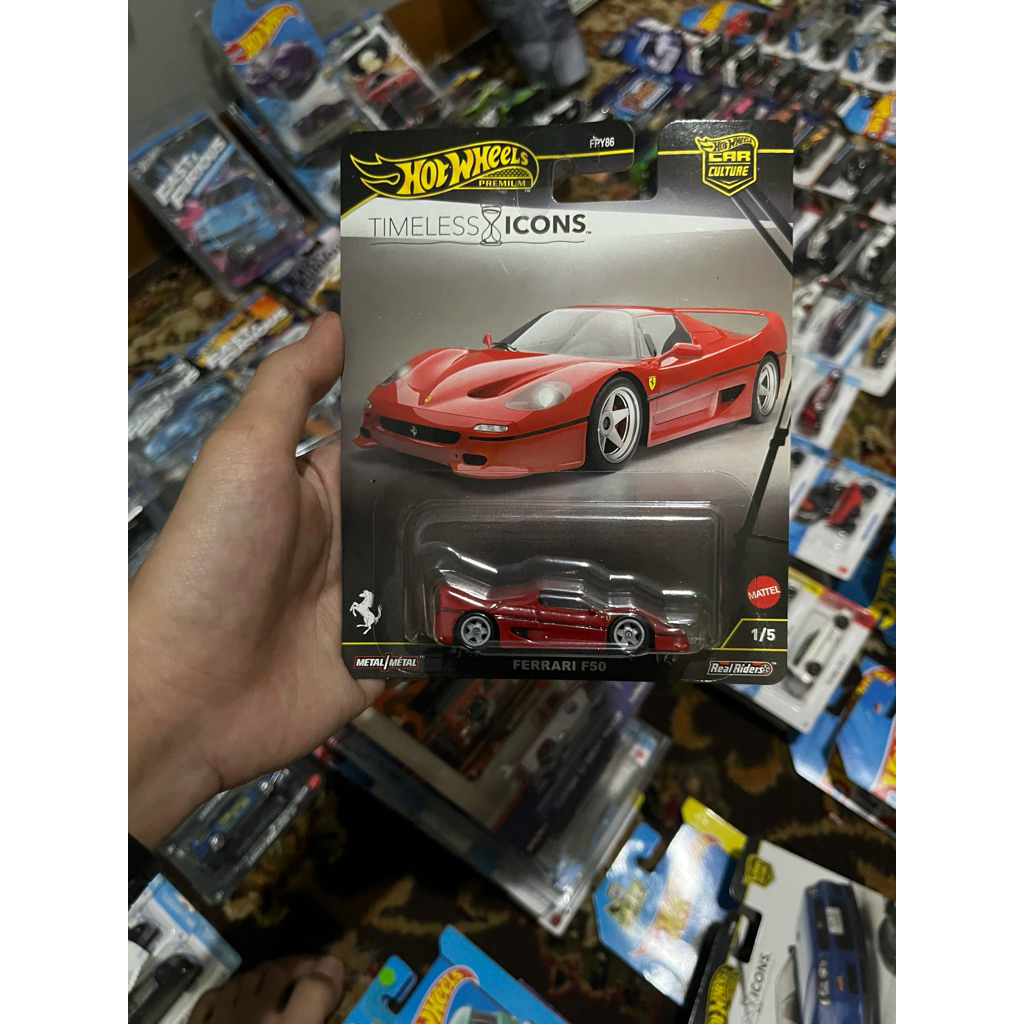 Hotwheels Premium - Ferrari F50 Timeless Icon (FREE PROTECTOR)