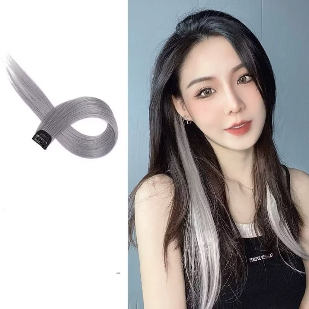 {DS} Rambut Palsu Jepit warna warni Hair Extention Wanita Colorful /Jepitan Wig Warna Warni Jepitan 