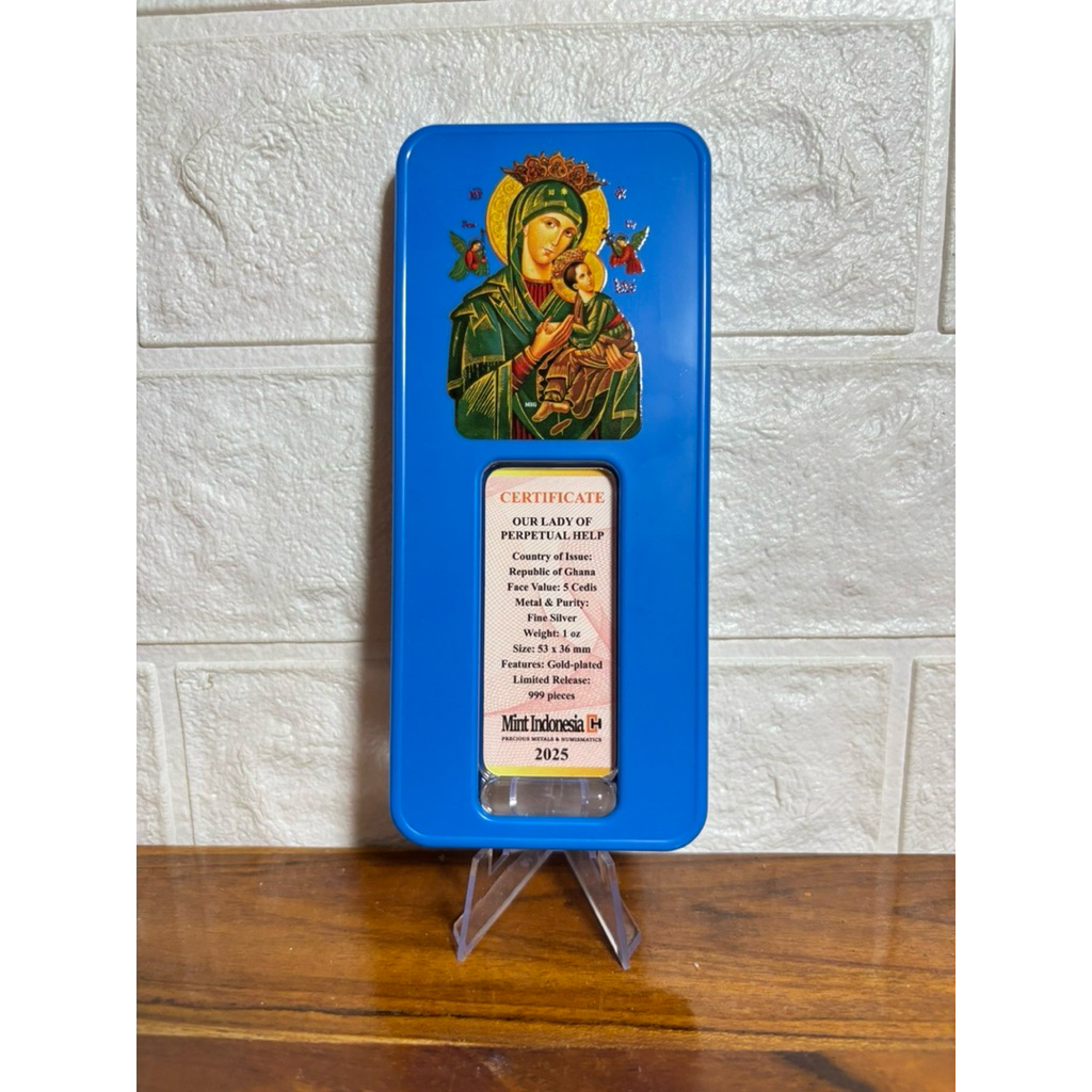 Mint Indonesia Bunda Maria Fine Silver 1oz legal tender Republic of Ghana