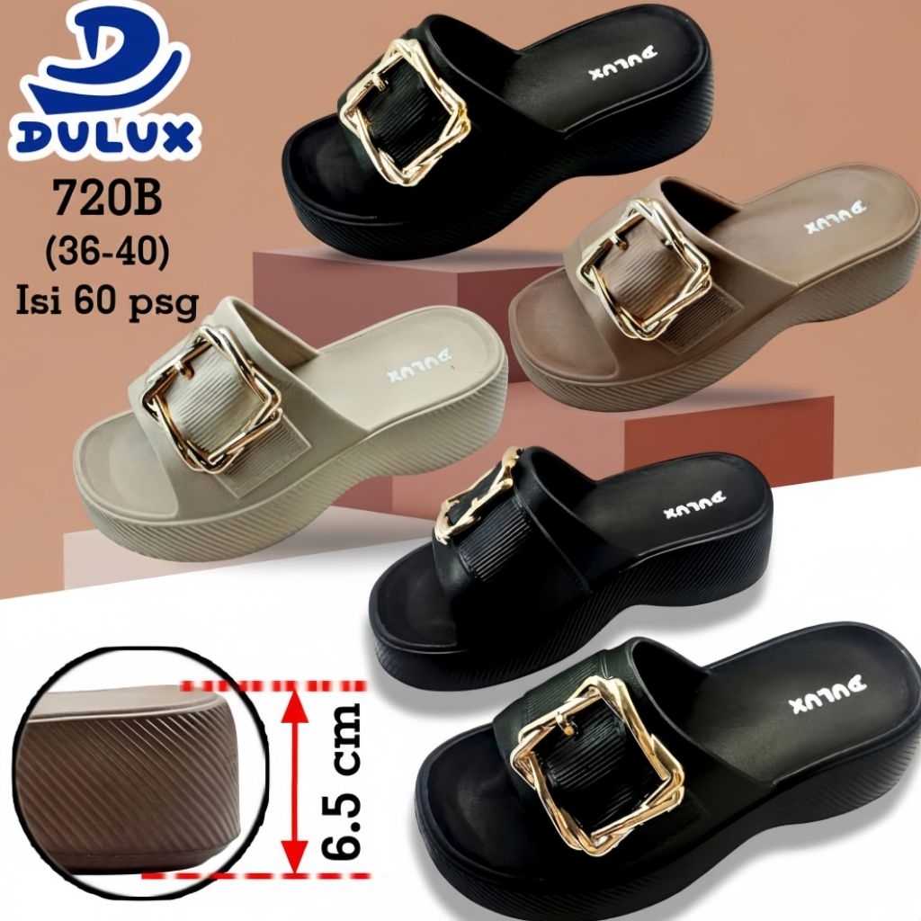 Sandal wedges model terbaru sandal karet wanita sandal kekinian sandal selop sandal murah sandal mod
