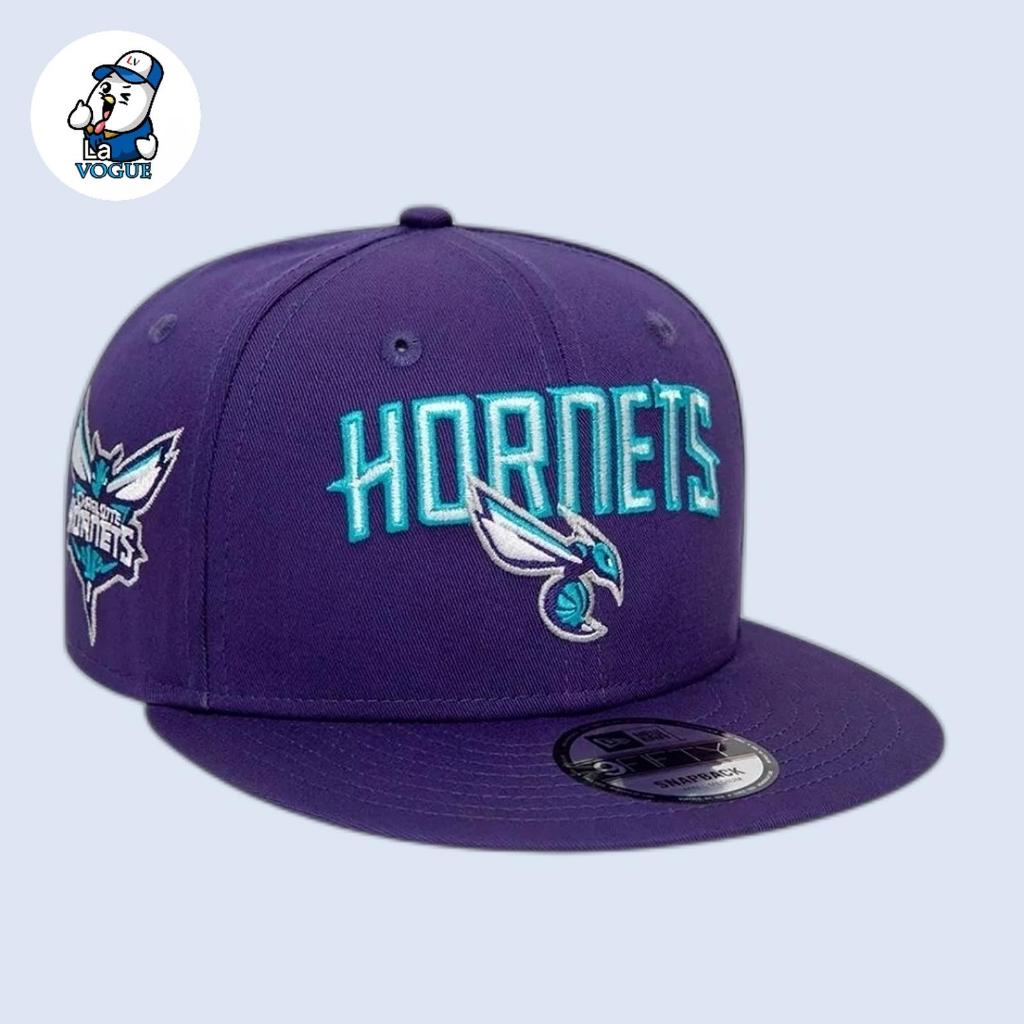 Topi New Era Ori - NBA PATCH CHARLOTTE HORNETS PURPLE 9FIFTY - Snapback Setelan