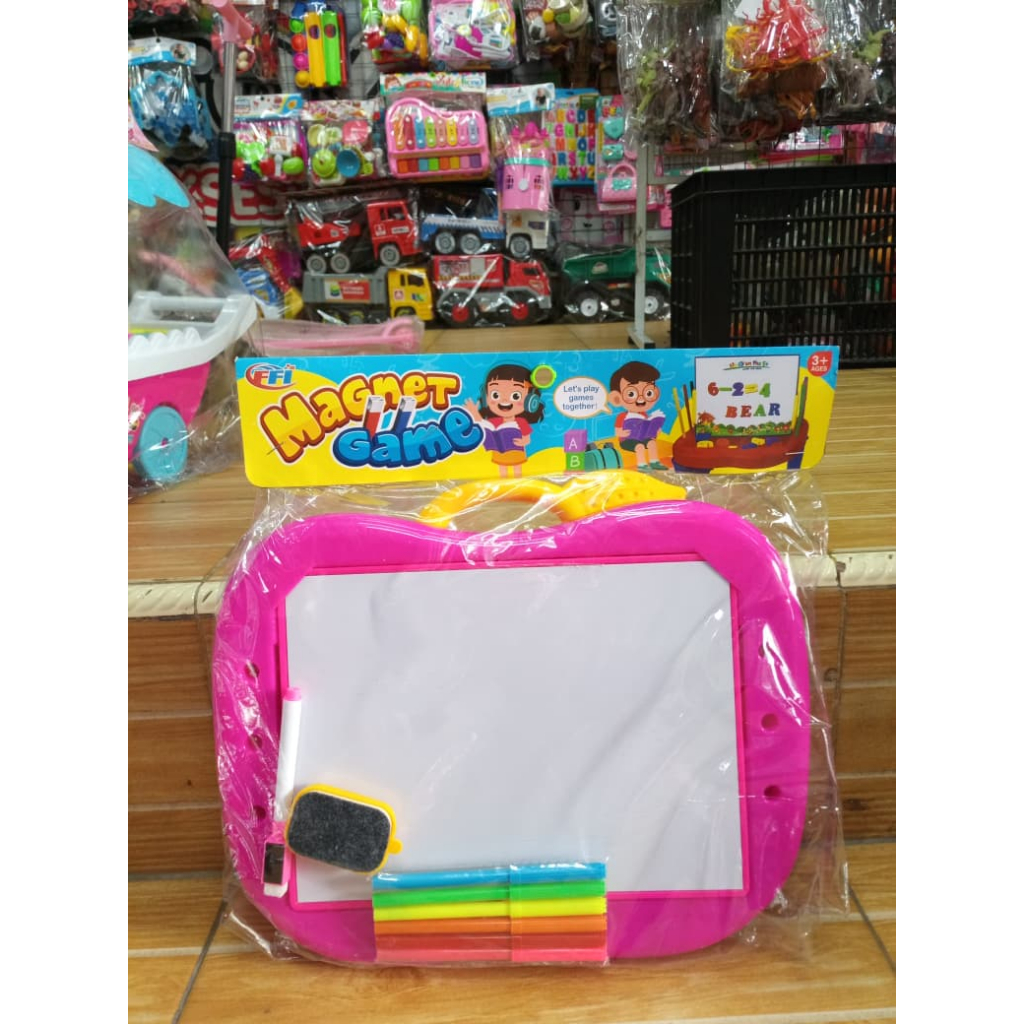 mainan anak papan tulis white board jumbo fu1131