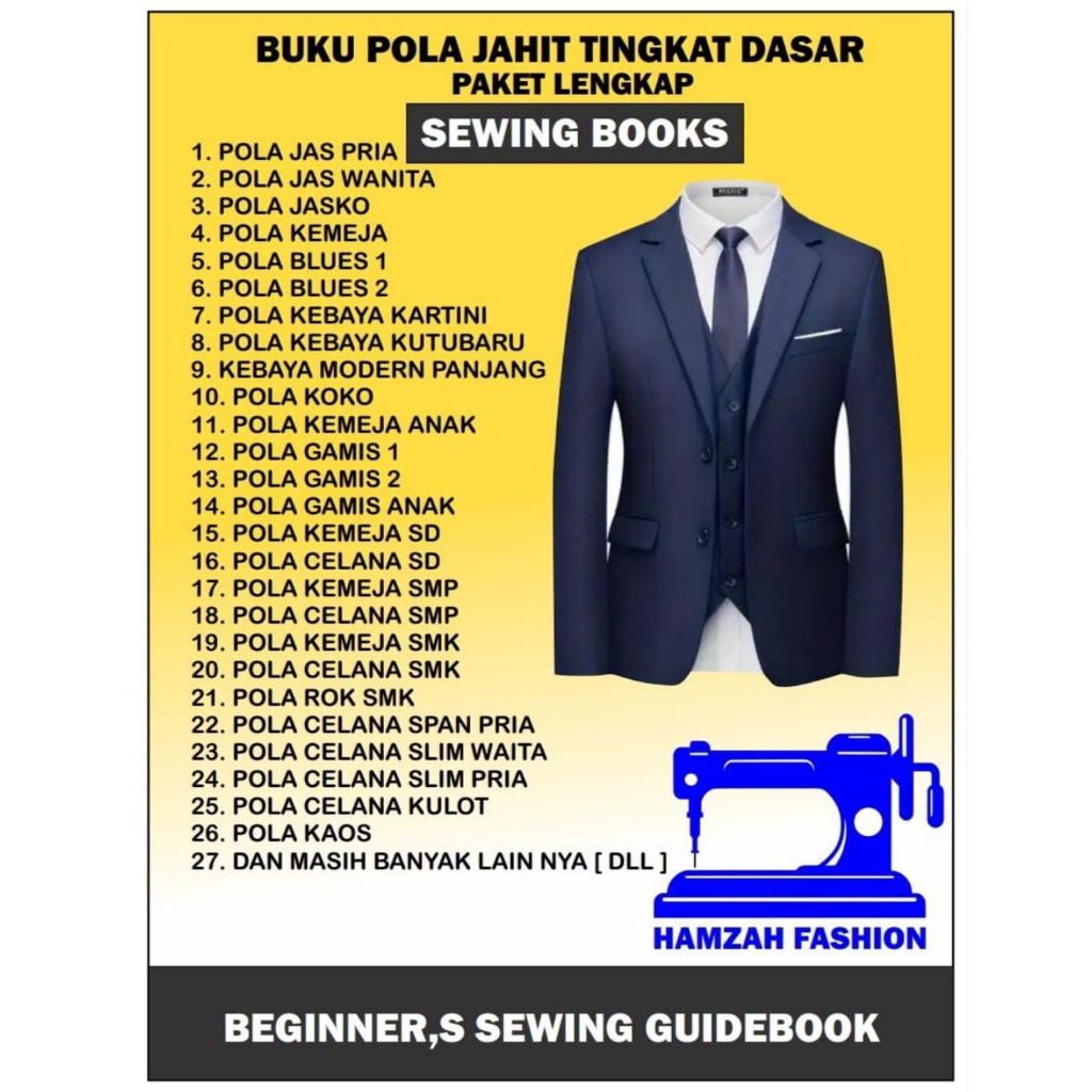 BukuPolaJahitTingkatDasarPaketLengkap