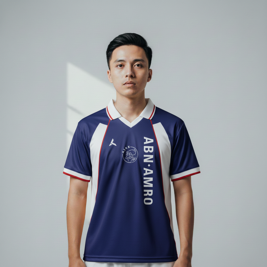 ATHLETIC SPORTWEAR - Jersey Vintage Bola Fantasy Ajax Away 1999-00 Fullprinting Casual - Atasan