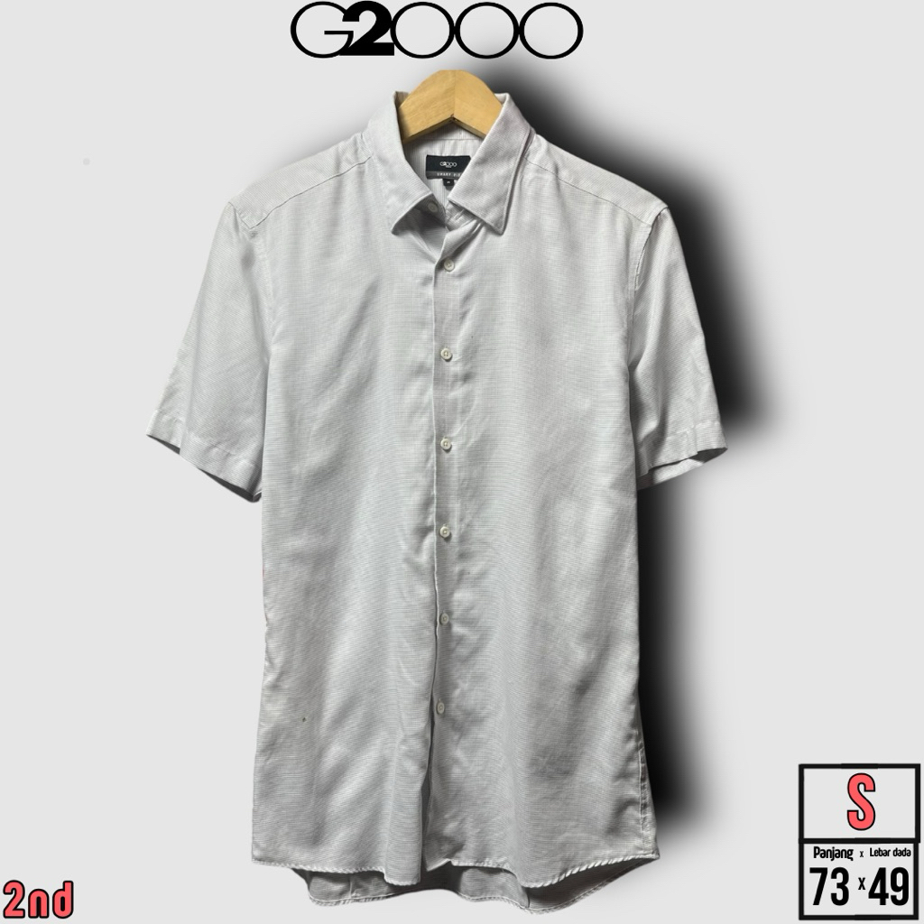 KEMEJA POLOS PRIA G2000 CREAM SIZE S