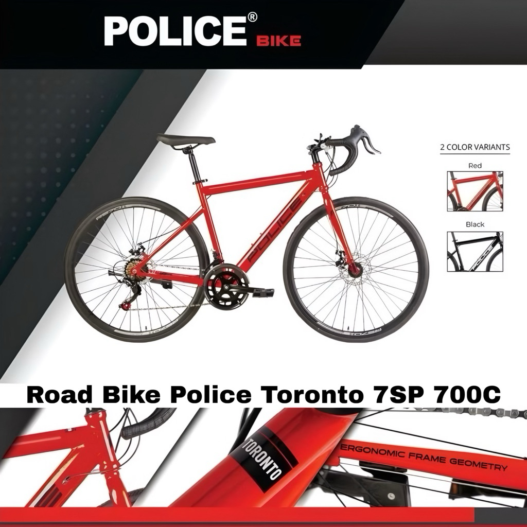 ROAD BIKE ELEMENT POLICE TORONTO EFG 7SP 700C New 2025