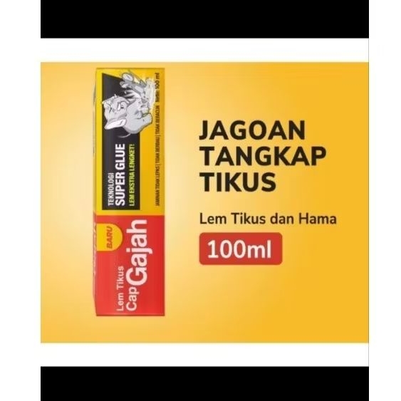 lem tikus cap gajah 100 ml Lem tikus cap gajah super ampuh