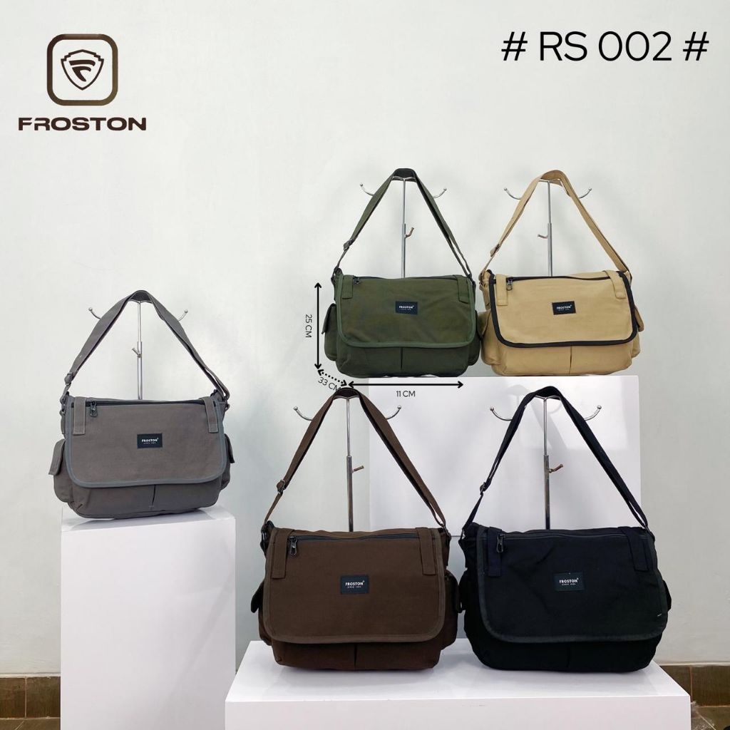 Tas slempang Froston pria wanita sekolah kerja