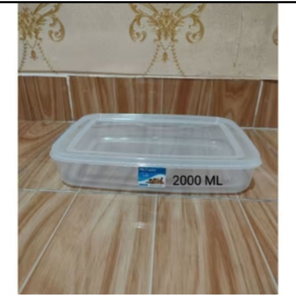 Kotak KMP Plastik Food box Tempat Bekal Mutiara pack 2000 ML