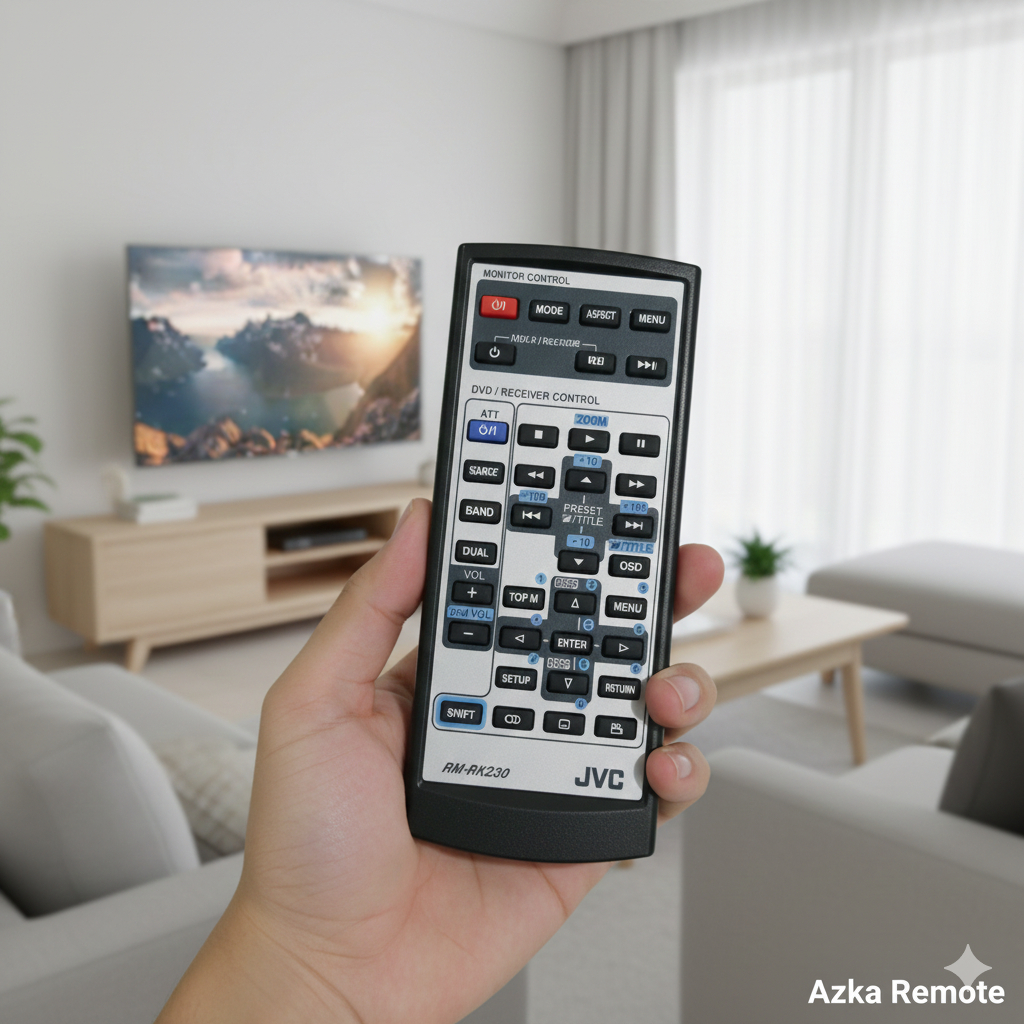 REMOTE REMOT DVD TAPE MOBIL JVC RM-RK230 ORIGINAL ASLI