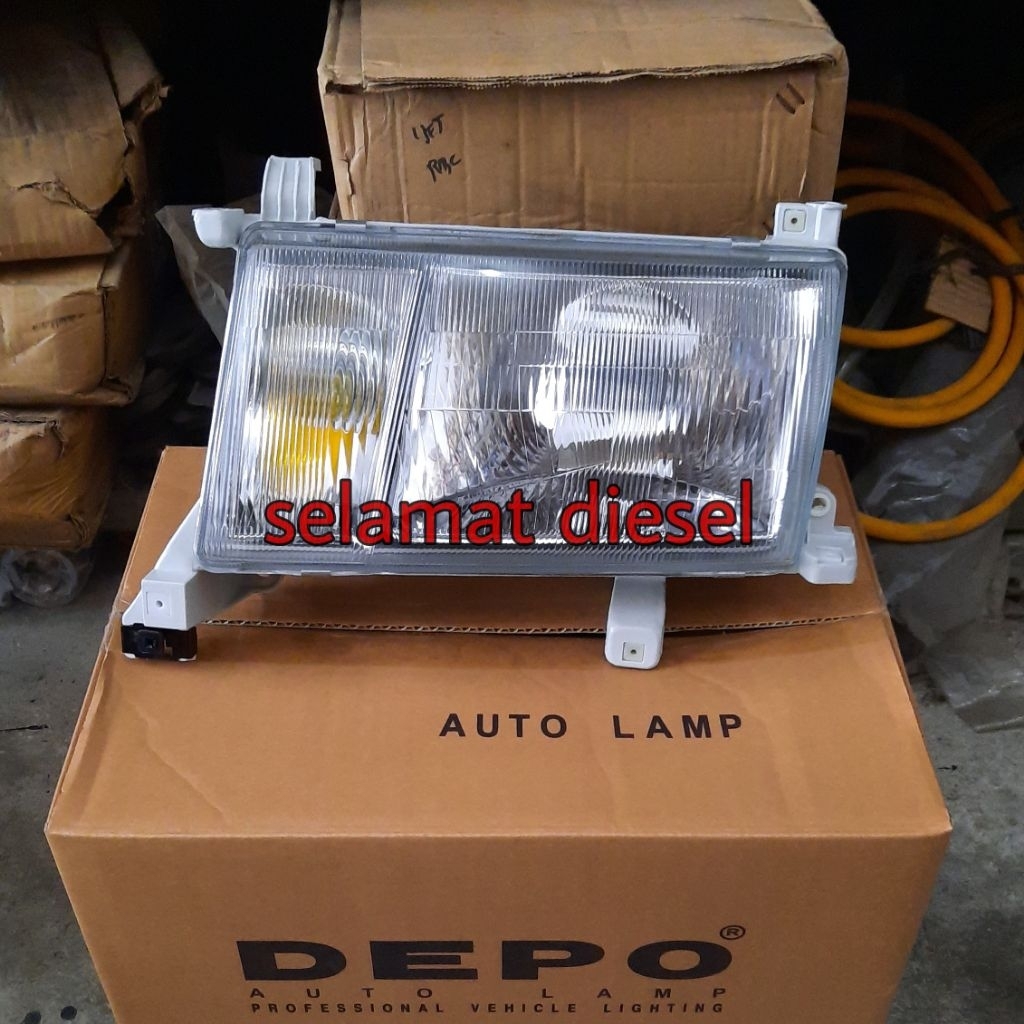 Lampu Depan Besar Head Lamp Headlamp Kijang Kapsul 1997 1998 1999 WITH FOGLAMP DEPO mlm-llrp-RD-Y