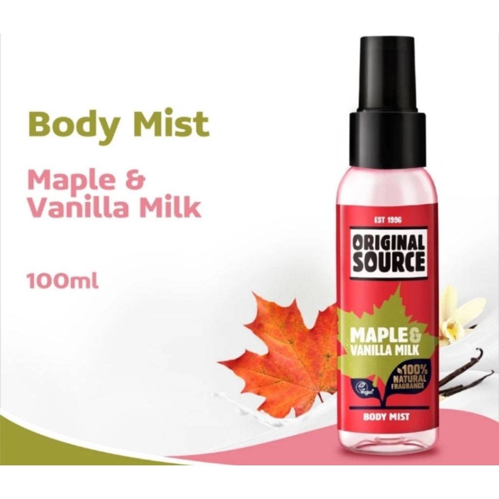 Original Source Body Mist Maple & Vanilla Milk. 100 Ml