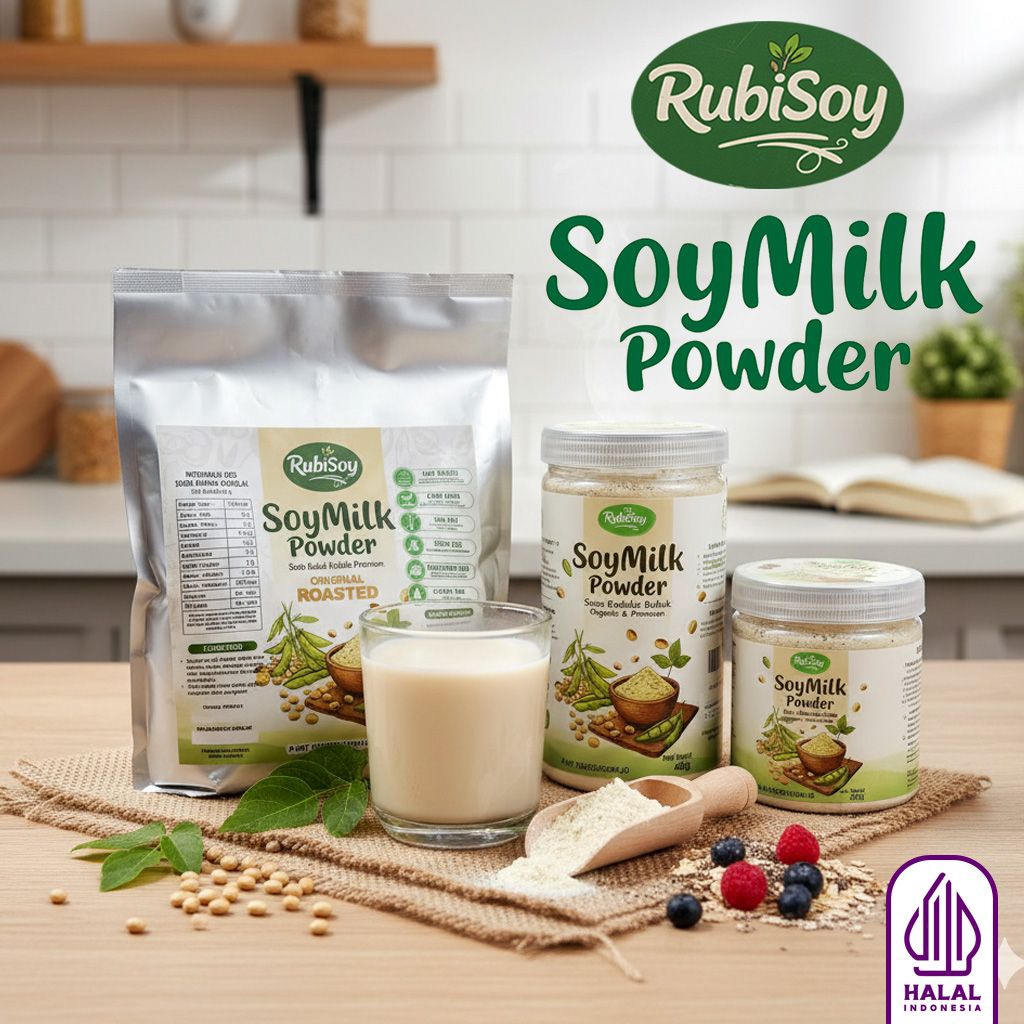 Rubisoy Susu Kedelai Bubuk Murni Premium Tinggi Protein Rendah Lemak