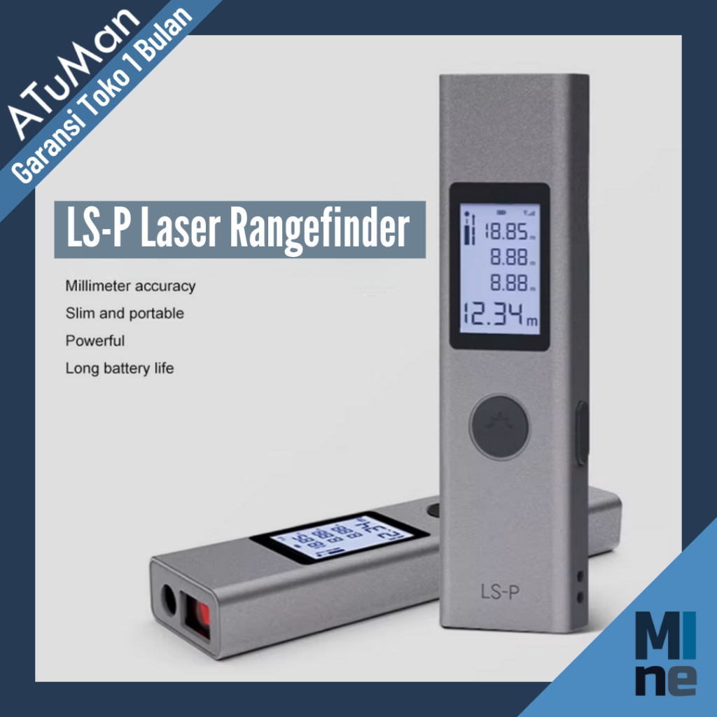 ATuMan Meteran Laser Alat Ukur Digital Rangefinder Portable 200mAh 40M - LS-P