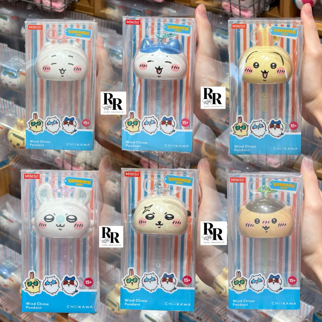 Miniso x Chiikawa - Ganci / Keychain / Chiikawa Collection Wind Chime Pendant (Chiikawa, Hachiware, 
