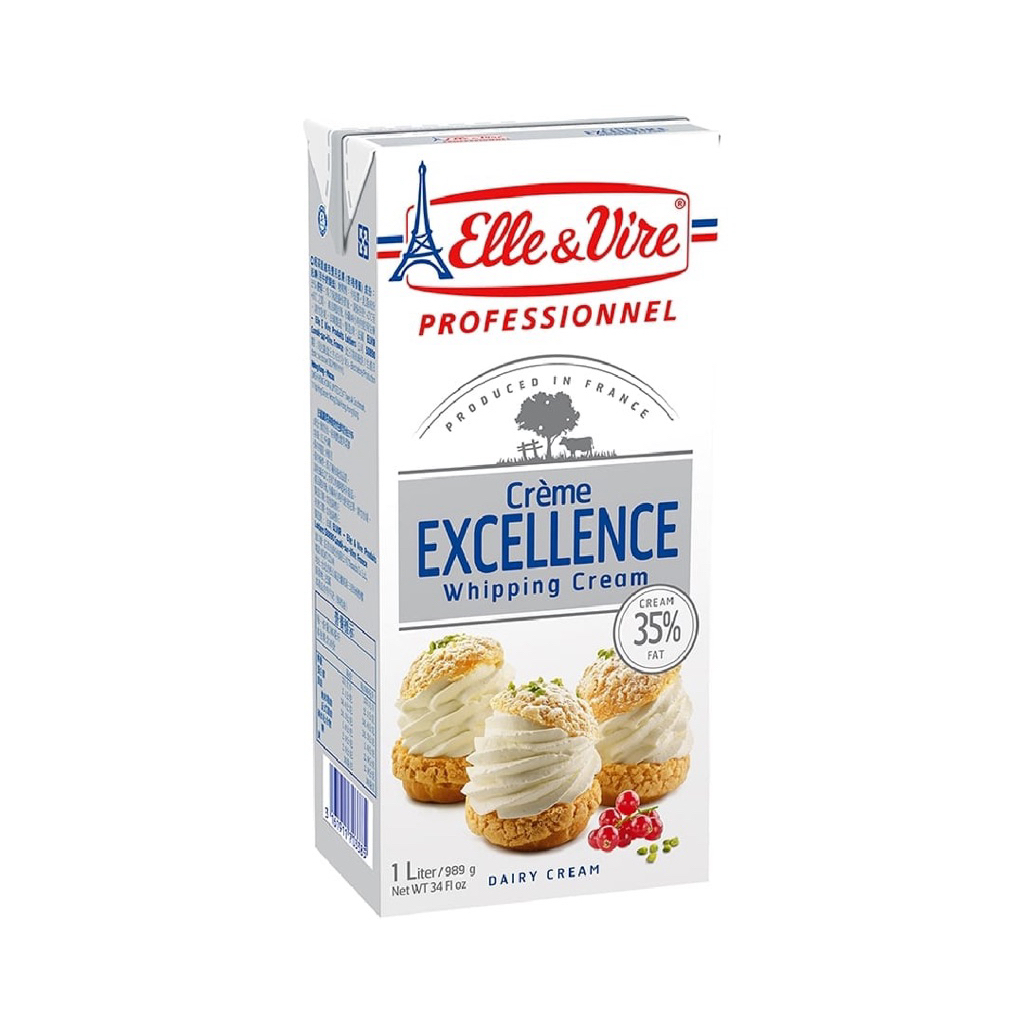 Elle & Vire Excellence Whipping Cream Dairy Cream | Elle & Vire Krim Kocok Susu untuk Pastry dan Bev