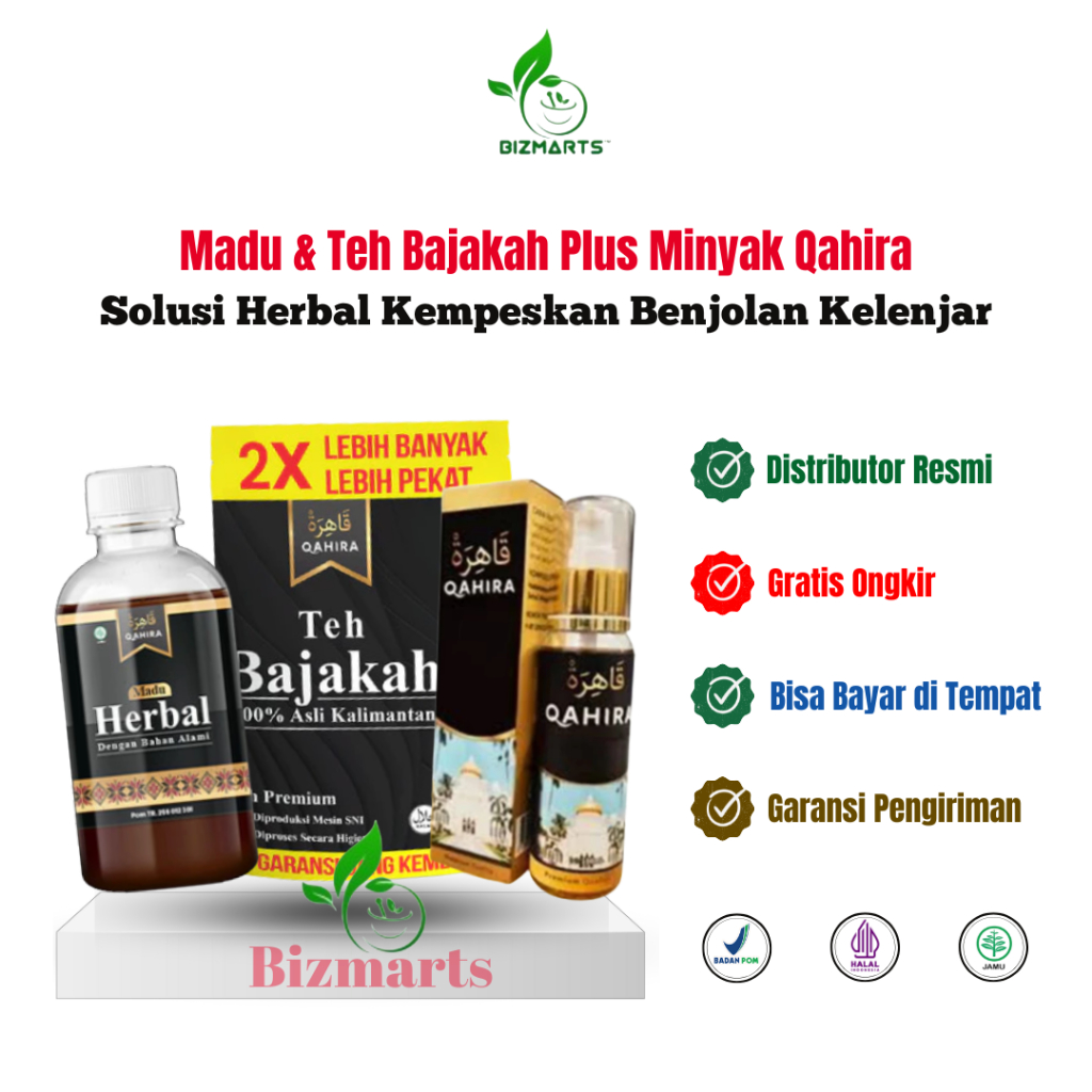 Qahira Solusi Herbal Aman, Halal dan Ampuh Kempeskan Benjolan Kelenjar Asli Original BPOM