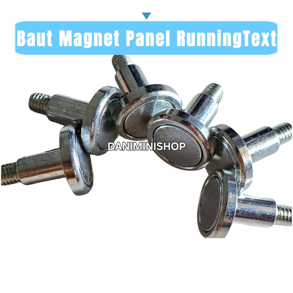 Baut Magnet LED Panel Running Text Videotron