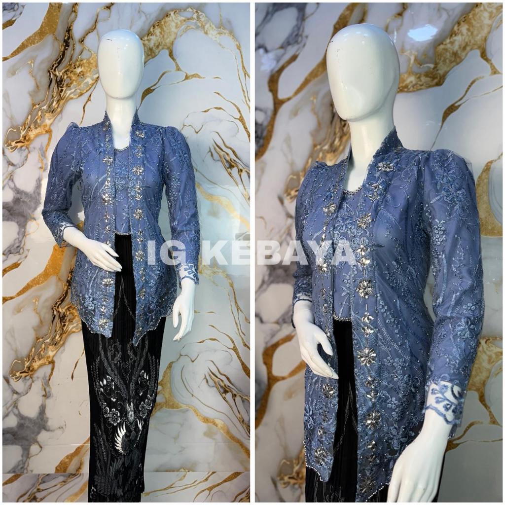 KEBAYA KUTU BARU RANIA TULLE PAYET BUNGA-BUNGA TERBARU 2026/KEBAYA WISUDA/KEBAYA LAMARAN/KEBAYA KUTU