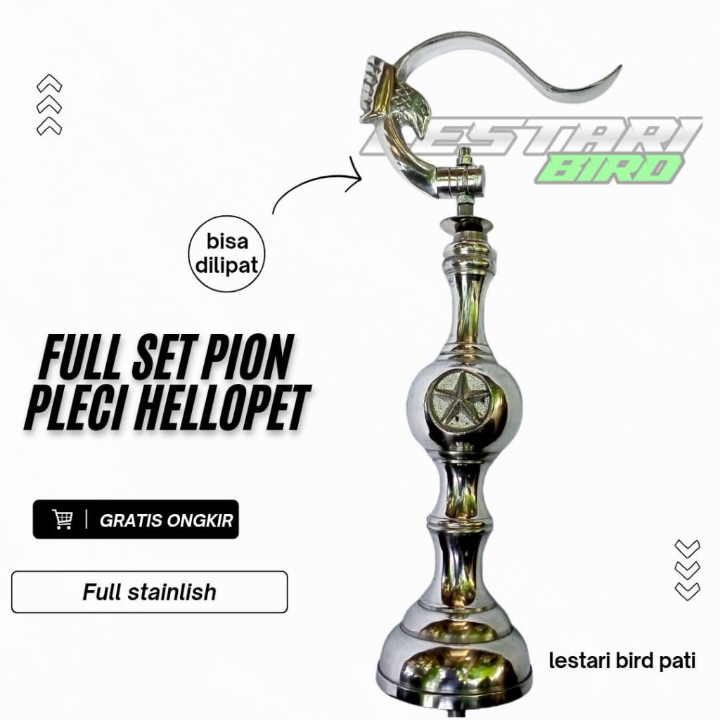 GANTUNGAN SANGKAR PION PLECI FULLSET PION PANJANG