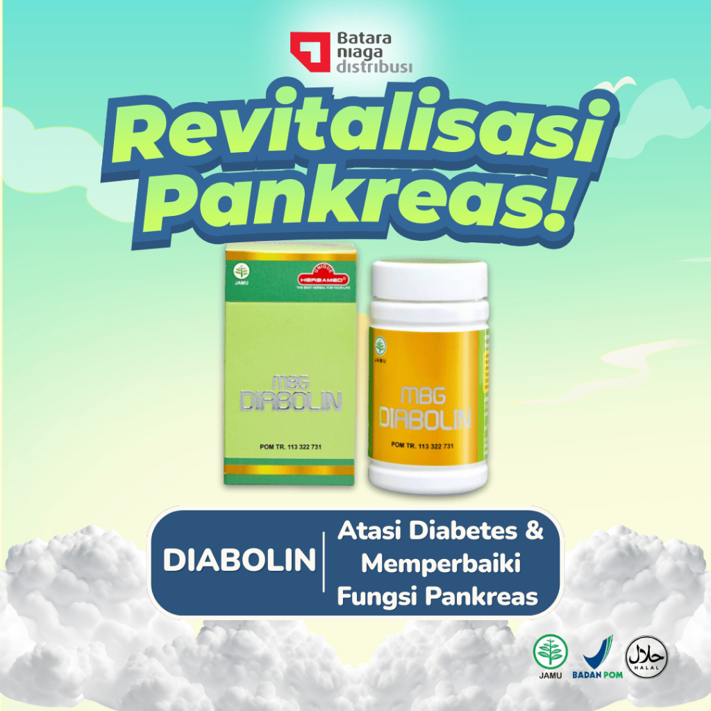 DIABOLIN - Obat Herbal Pankreas Diabetes Isi 50 Kapsul