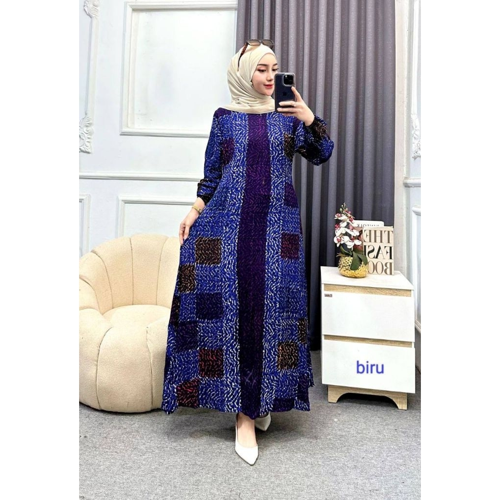 Batik Wanita Dewasa Gamis Rayyon Cap