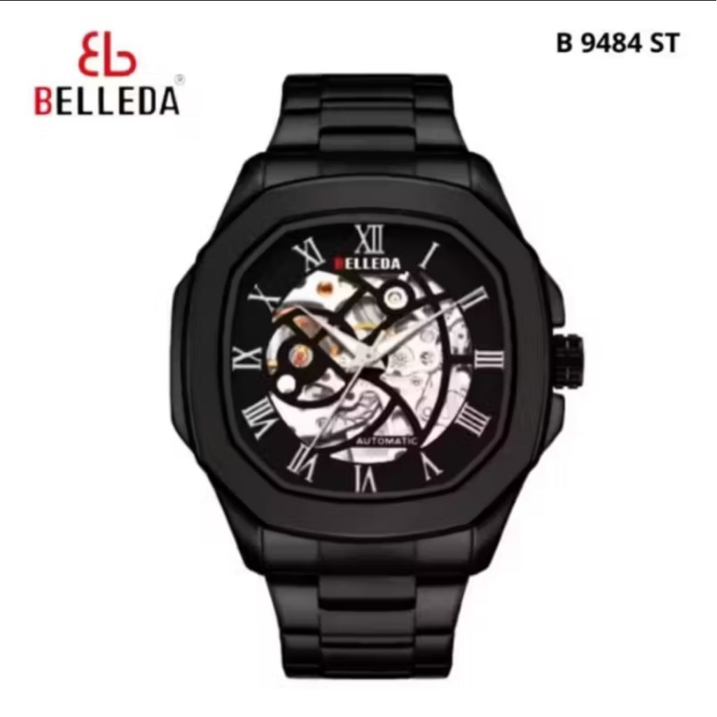 BUY 1 GET 1..JAM TANGAN PRIA BELLEDA ORIGINAL 9484 AUTOMATIC RANTAI