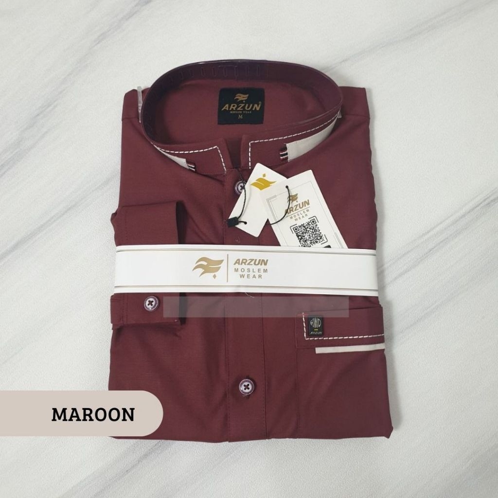 Kurta Atasan Arzun Panjang Katun Premium