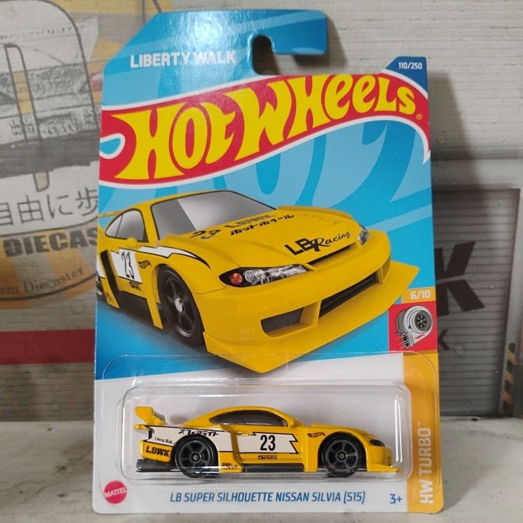 Hotwheels LB Super Silhouette Nissan Silvia S15 Kuning
