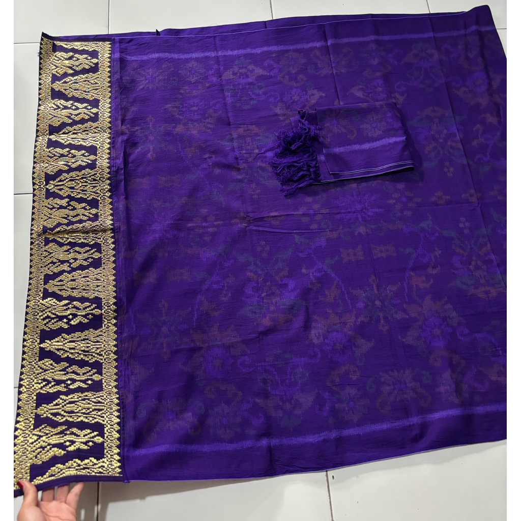 kamen endek semi mastuli patra tumpal songket/rebong ori set sldg