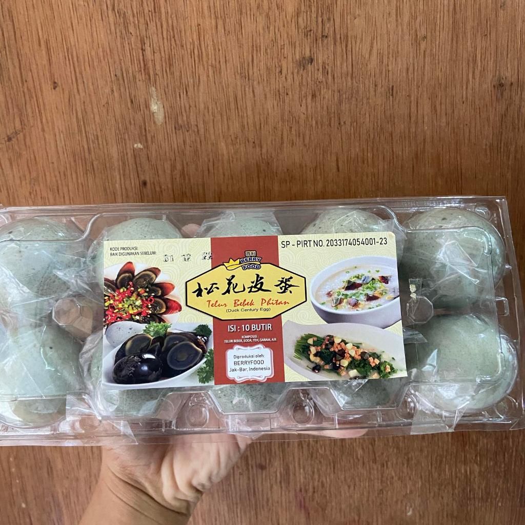 Spesial - Telur Bebek Hitam / Phitan (Pitan) / Century Egg Isi 10 Butir
