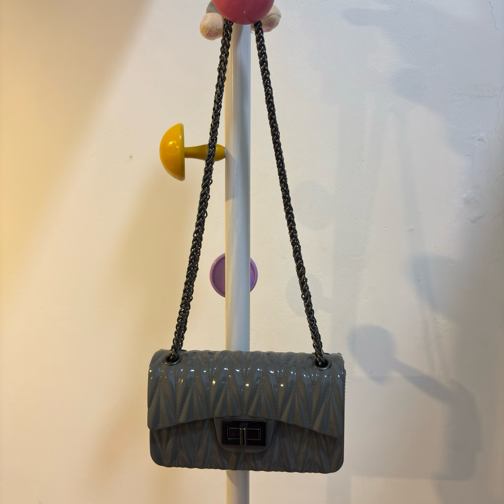 miniso tas karet rantai shoulder bag